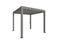 Biohort pergola 255 cm x 312 cm x 312 cm kvarcszürke/ezüstmetál Biohort pergola 255 cm x 312 cm x 312 cm kvarcszürke/ezüstmetál