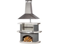 Buschbeck Zürich grillezőkemence antracit-fehér nemesacél tetővel Buschbeck Zürich grillezőkemence antracit-fehér nemesacél tetővel