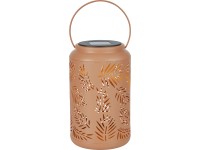 Napelemes LED-es lámpás levelek Ø 12 cm x 20 cm terrakotta