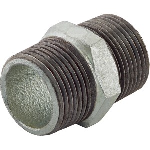 33,3 mm-es (R 1) temperöntvény fitting, horganyzott, külső menettel csőcsatlakozáshoz.
