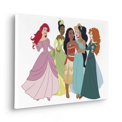 Komar Disney Princesses Together feszített vászonkép színes