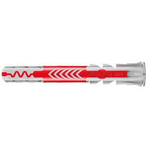 Fischer Univerzális tipli DuoPower, 6x50 mm, 100 darab, piros/szürke.