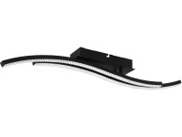 Eglo Lejias LED-es mennyezeti lámpa 78 cm hosszú fekete-átlátszó Eglo Lejias LED-es mennyezeti lámpa 78 cm hosszú fekete-átlátszó