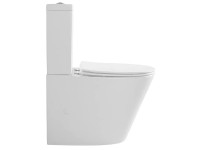 Sapho PACO RIMLESS monoblokkos WC alsó/hátsó kifolyású duálgombos