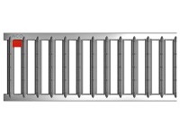 ACO Self Euroline bordásrács rozsdamentes acél 0,5 m elektropolírozott ACO Self Euroline bordásrács rozsdamentes acél 0,5 m elektropolírozott