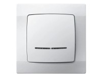 Káró 101J egypólusú jelzőfényes komplett fehér