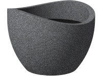 Scheurich Wave Globe kaspó 40 cm fekete-gránit