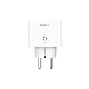 Hama Smart WiFi aljzat Matter, okos applikációval és hanggal vezérelhető otthonautomatizálás, 3.680W, fehér kivitel.