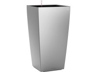 Lechuza Cubico Premium oszlopkaspó 22 cm x 22 cm ezüst metál Lechuza Cubico Premium oszlopkaspó 22 cm x 22 cm ezüst metál