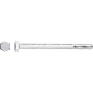 Horganyzott LUX gépi csavar M10 x 100 mm részleges menettel, 50 darab.