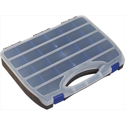 LUX-TOOLS rendszereződoboz változtatható rekeszbeosztással 48 cm