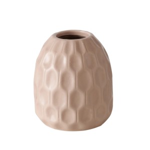 Bézs Boltze Home Simona váza, Ø 9 cm, modern dekoráció beltérre.