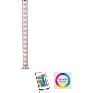 Just Light Bingo króm állólámpa, dimmelhető LED színváltással és távirányítóval.