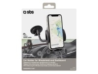 SBS univerzális autós telefontartó forgatható tengellyel és kitámasztóval tapad