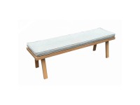 Greemotion Monaco kerti pad alumínium ülőpárnával 140 x 40 x 35 cm bézs