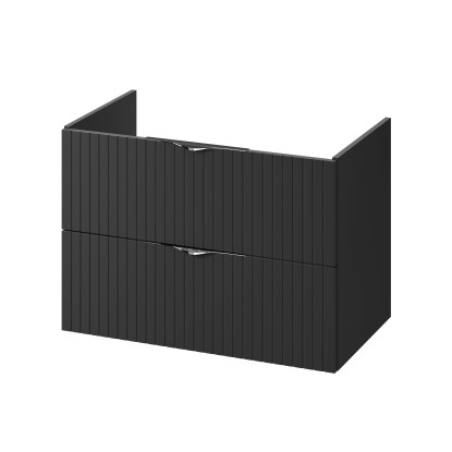 Cersanit Tirso mosdószekrény fekete 80 cm