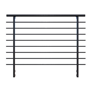 Minka Orion Side korlátrendszer, 1,5 m, antracit, falra szerelhető. Modern design erkélyekre és teraszokra.