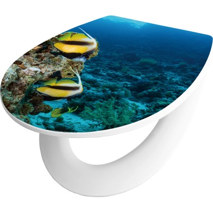 baliv WC-ülőke Garabi leeresztő automatikával polipropilén 3D tengeri élővilág