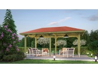 Weka Gartenoase 651B pavilon készlet 333 cm x 584 cm Weka Gartenoase 651B pavilon készlet 333 cm x 584 cm