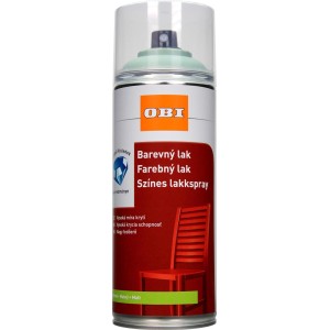 Színes spray festék, alkalmas beltéri és kültéri festéshez.