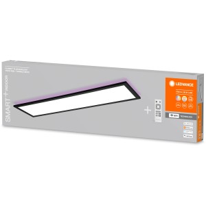 Ledvance Planon Plus LED mennyezeti lámpa, fekete, távirányítóval, okos világításvezérlés.