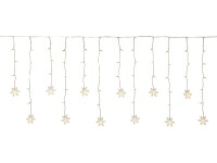 LED-es fényfüggöny hópelyhekkel 100 melegfehér LED átlátszó kábellel 6,9 m LED-es fényfüggöny hópelyhekkel 100 melegfehér LED átlátszó kábellel 6,9 m