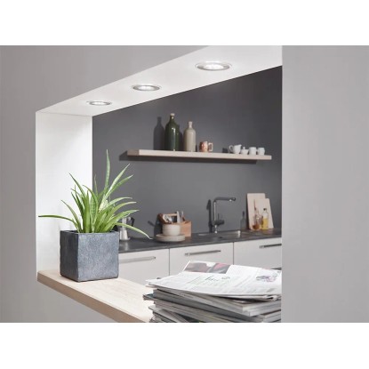 Briloner süllyesztett LED-es lámpa 3 darabos készlet matt nikkel merev