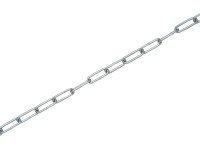 LUX hosszú szemes köracél lánc tűzihorganyzott 3 mm - méteráru LUX hosszú szemes köracél lánc tűzihorganyzott 3 mm - méteráru