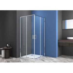 Sanoslim zuhanyajtó sarokkabinhoz 70 cm króm