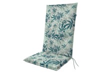 Doppler magas háttámlájú párna zöld virágmintával 119 cm x 48 cm x 6 cm