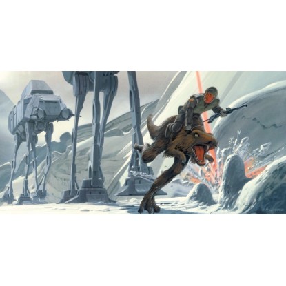 Komar vlies fotótapéta Star Wars Classic RMQ Hoth Battle Ground 500 cm x 250 cm