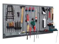 Küpper perforált szerszámtartó fal 60 x 120 x 1,5 cm világosszürke 3 részes Küpper perforált szerszámtartó fal 60 x 120 x 1,5 cm világosszürke 3 részes