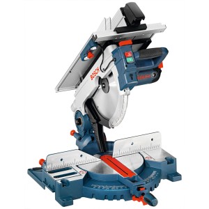 Bosch Professional GTM 12 JL kombinált fűrész, kék-ezüst, 305 mm-es lappal pontos gér- és keresztvágáshoz.