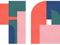 Komar fátyoltapéta Geometric Colours 350 cm x 250 cm színes Komar fátyoltapéta Geometric Colours 350 cm x 250 cm színes