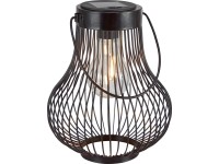 LED-es napelemes lámpás fekete