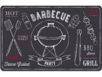 d-c-fix Barbecue teríték alátét 29 x 44 cm palaszürke ovális