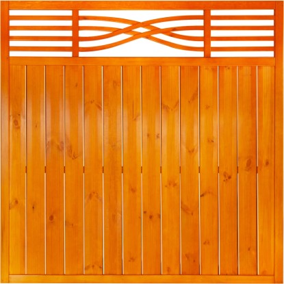 Malaga rács nélküli kerítéselem 180 cm x 180 cm mandulafenyő