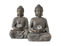 Boltze mécsestartó Buddha 2-féle változatban 61 cm barna