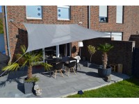 Peddy Shield HDPE négyszögvitorla 300 cm x 400 cm szürke