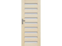 Radex beltéri ajtó Regent üveges balos borovi fenyő 90 cm x 210 cm