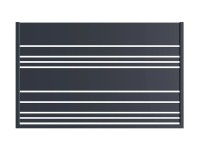 Fém táblás kerítés Lavender 150 cm x 199 cm RAL 7016 antracit Fém táblás kerítés Lavender 150 cm x 199 cm RAL 7016 antracit