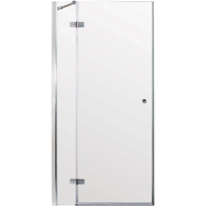 Sanotechnik Symphony forgóajtó, 85 cm, átlátszó üveg, bal oldali ütköző. Zuhanyajtó sarok- vagy fülkeszuhanyzókhoz.
