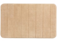 Wenko fürdőszobaszőnyeg memóriahabos csíkos 50 cm x 80 cm homokszínű