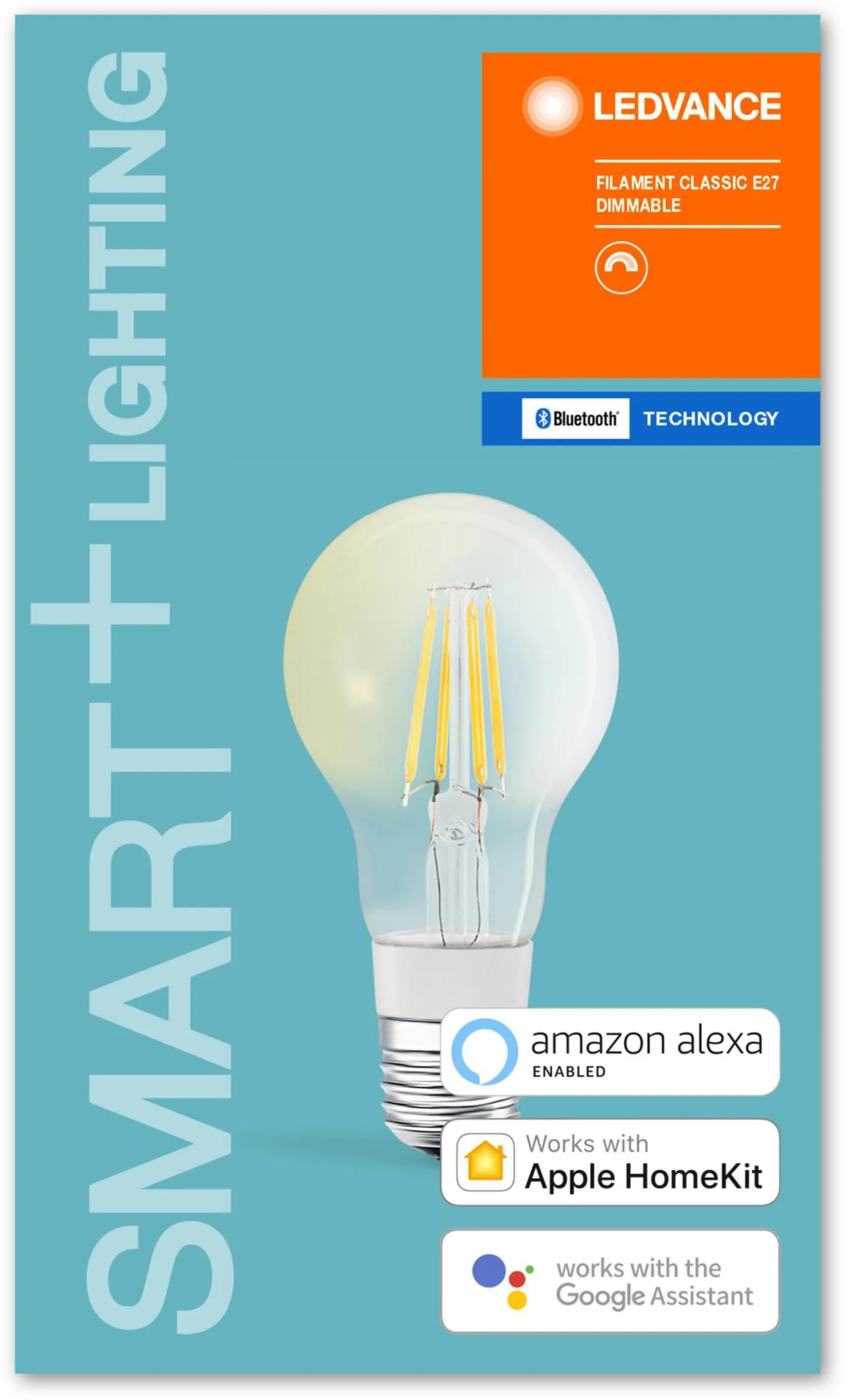 LEDVANCE SMART+ Bluetooth LED-lámpa klasszikus forma 5,5W E27 átlátszó ...