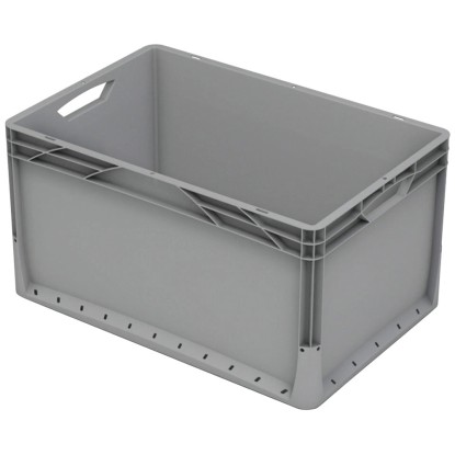 Eurobox - rendszer tömörfalú doboz 60 cm x 40 cm x 32 cm szürke