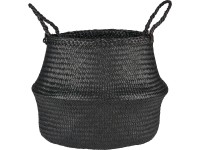 Minimalist Zen tárolókosár 35 cm x 39 cm átmérő fekete