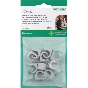 Schneider Electric szögbilincs, 10 db, 14-20 mm átmérőjű kábelekhez.