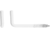 LUX horganyzott menetes horog 5,2 mm x 80 mm fehér 4 db