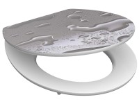 Eisl WC-ülőke Grey Steel Holzkern leeresztő automatikával