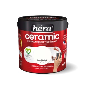Héra Ceramic beltéri falfesték, fehér, vödör. Színes falfesték beltérre.